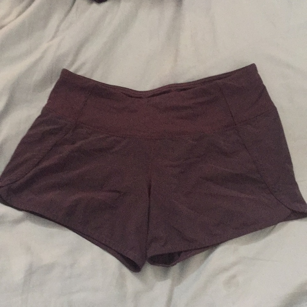 Lululemon Run Times Short 4” maroon